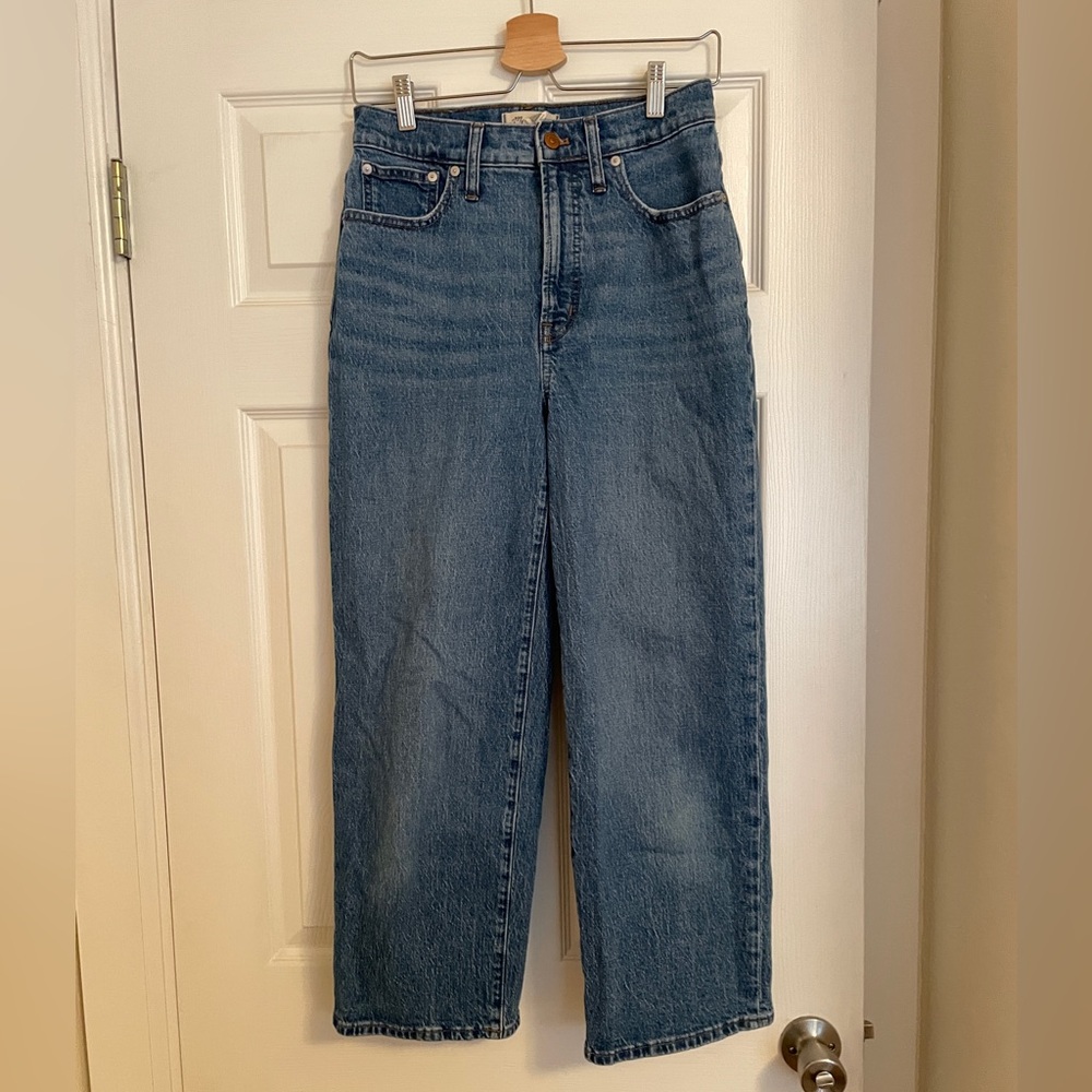 Madewell The Perfect Vintage Wide Leg Crop Jean, Size 27